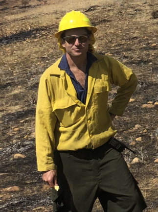 Bob Miles in his NSW Rural Fire Service uniform.